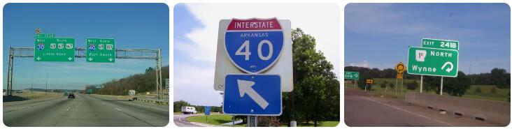 Interstate 40 in Arkansas